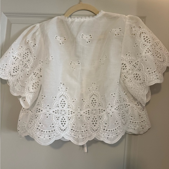 White Eyelet Lace Top - Picture 4 of 4